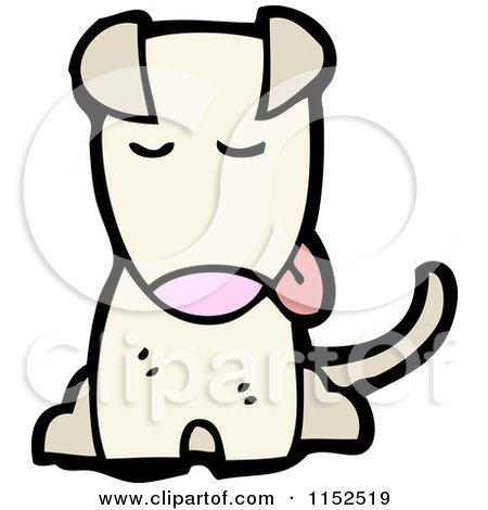 Cartoon of a Dog - Royalty Free Vector Illustration by lineartestpilot