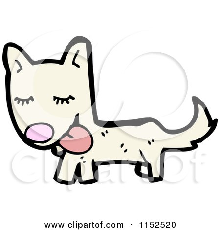 Cartoon of a Dog - Royalty Free Vector Illustration by lineartestpilot