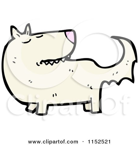 Cartoon of a Dog - Royalty Free Vector Illustration by lineartestpilot