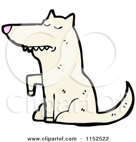 Cartoon of a Dog - Royalty Free Vector Illustration by lineartestpilot