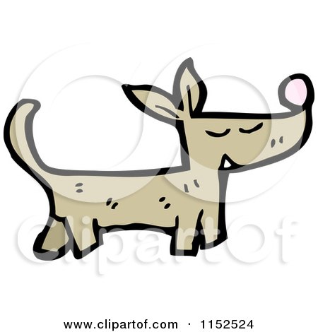 Cartoon of a Dog - Royalty Free Vector Illustration by lineartestpilot