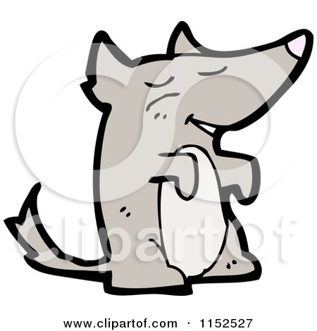 Cartoon of a Dog - Royalty Free Vector Illustration by lineartestpilot