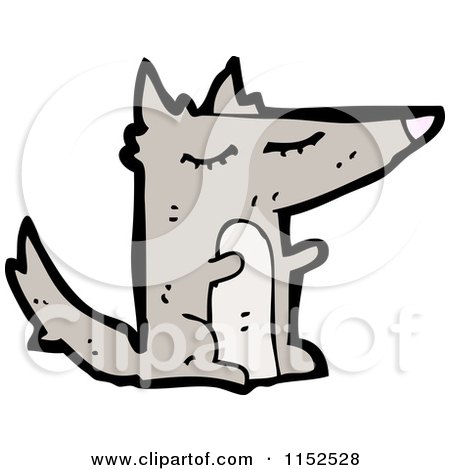 Cartoon of a Dog - Royalty Free Vector Illustration by lineartestpilot