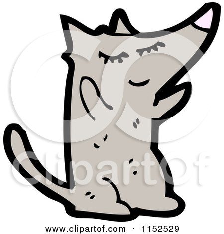 Cartoon of a Dog - Royalty Free Vector Illustration by lineartestpilot