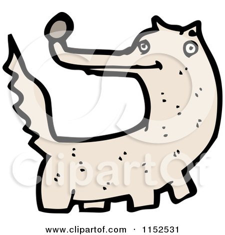 Cartoon of a Dog - Royalty Free Vector Illustration by lineartestpilot