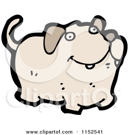 Cartoon of a Dog - Royalty Free Vector Illustration by lineartestpilot