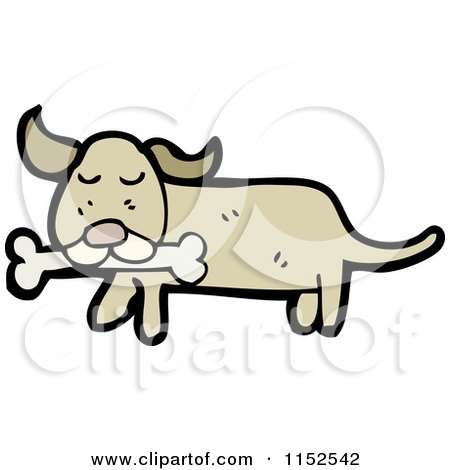 Cartoon of a Dog - Royalty Free Vector Illustration by lineartestpilot