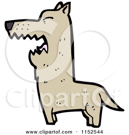 Cartoon of a Dog - Royalty Free Vector Illustration by lineartestpilot