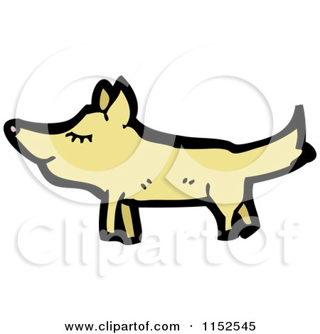 Cartoon of a Dog - Royalty Free Vector Illustration by lineartestpilot