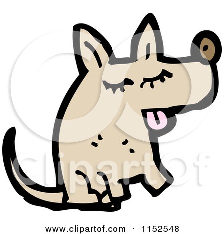 Cartoon of a Dog - Royalty Free Vector Illustration by lineartestpilot