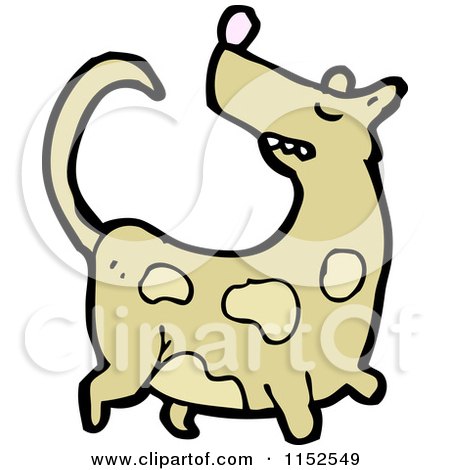 Cartoon of a Dog - Royalty Free Vector Illustration by lineartestpilot