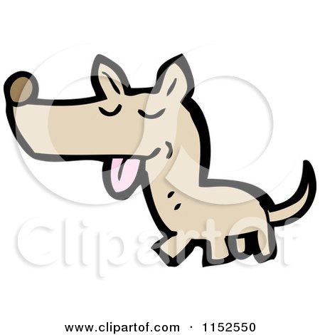 Cartoon of a Dog - Royalty Free Vector Illustration by lineartestpilot