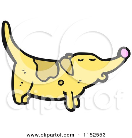 Cartoon of a Dog - Royalty Free Vector Illustration by lineartestpilot