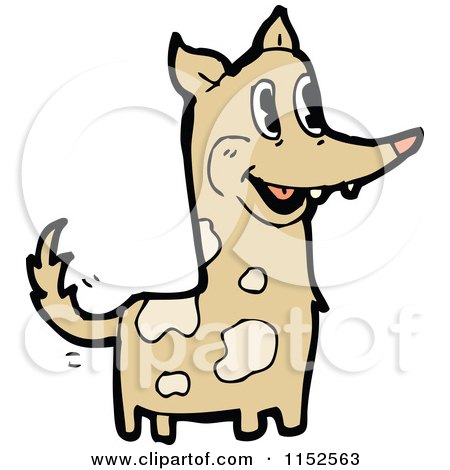 Cartoon of a Dog - Royalty Free Vector Illustration by lineartestpilot