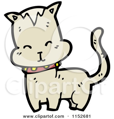 Cartoon of a Cat - Royalty Free Vector Illustration by lineartestpilot