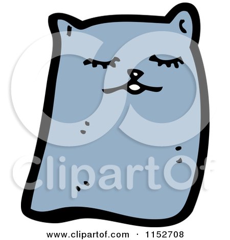 Cartoon of a Cat - Royalty Free Vector Illustration by lineartestpilot