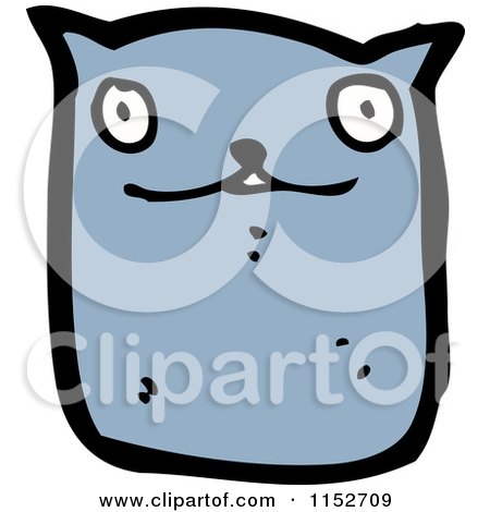 Cartoon of a Cat - Royalty Free Vector Illustration by lineartestpilot