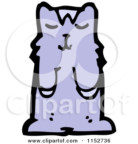 Cartoon of a Cat - Royalty Free Vector Illustration by lineartestpilot