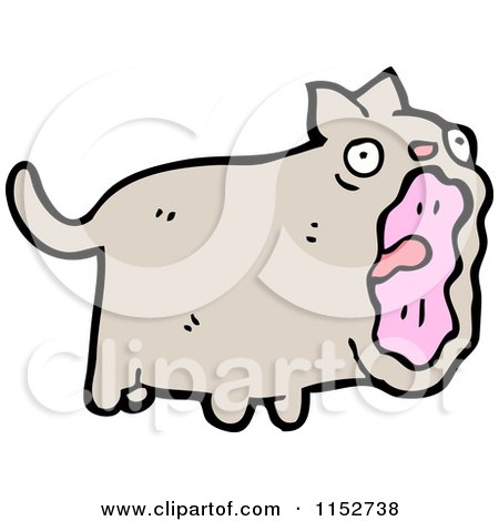 Cartoon of a Cat - Royalty Free Vector Illustration by lineartestpilot