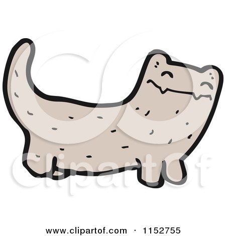 Cartoon of a Cat - Royalty Free Vector Illustration by lineartestpilot