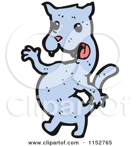 Cartoon of a Cat - Royalty Free Vector Illustration by lineartestpilot