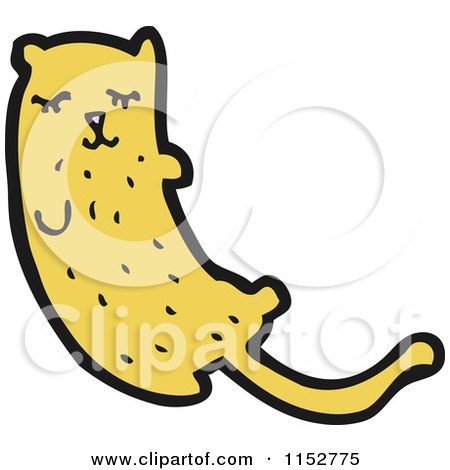 Cartoon of a Ginger Cat - Royalty Free Vector Illustration by lineartestpilot