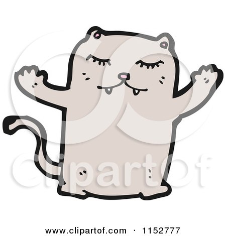 Cartoon of a Cat - Royalty Free Vector Illustration by lineartestpilot