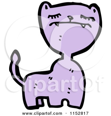 Cartoon of a Cat - Royalty Free Vector Illustration by lineartestpilot