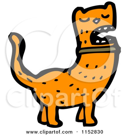 Cartoon of a Ginger Cat - Royalty Free Vector Illustration by lineartestpilot