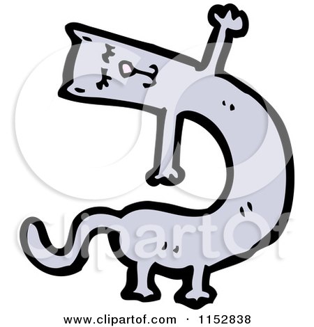 Cartoon of a Cat - Royalty Free Vector Illustration by lineartestpilot