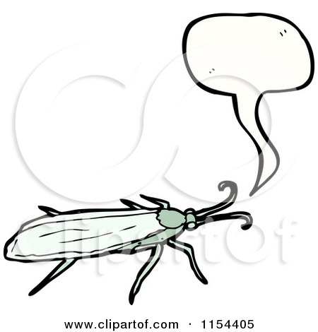 Cartoon of a Talking Bug - Royalty Free Vector Illustration by lineartestpilot