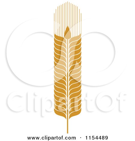 Clipart of a Whole Grain Ear 3 - Royalty Free Vector Illustration by Vector Tradition SM