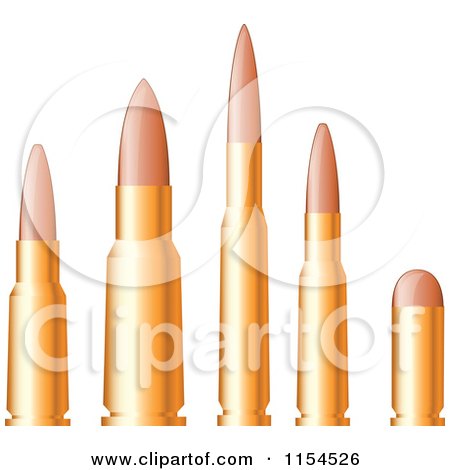 Clipart of a Line up of Bullets - Royalty Free Vector Illustration by Vector Tradition SM