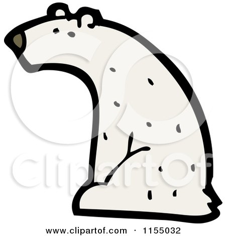 Cartoon of a Polar Bear - Royalty Free Vector Illustration by lineartestpilot