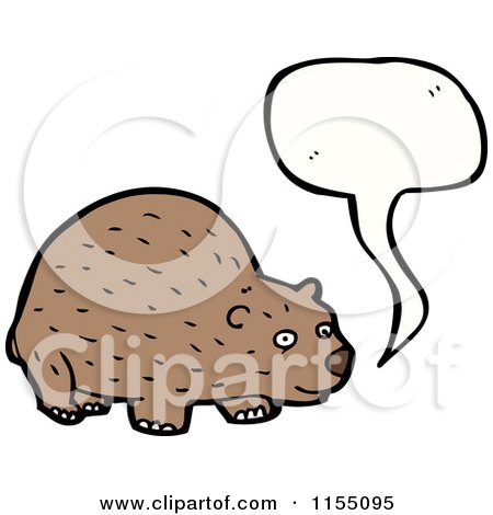 Cartoon of a Talking Bear - Royalty Free Vector Illustration by lineartestpilot