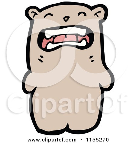 Cartoon of a Bear - Royalty Free Vector Illustration by lineartestpilot