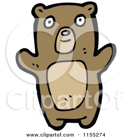 Cartoon of a Bear - Royalty Free Vector Illustration by lineartestpilot