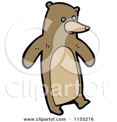 Cartoon of a Bear - Royalty Free Vector Illustration by lineartestpilot