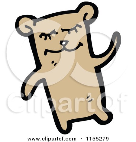 Cartoon of a Bear - Royalty Free Vector Illustration by lineartestpilot