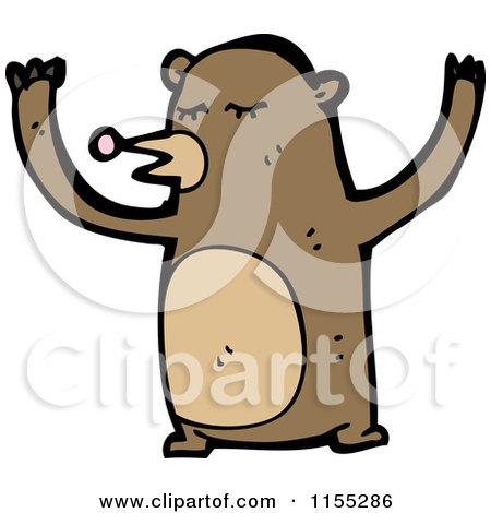 Cartoon of a Bear - Royalty Free Vector Illustration by lineartestpilot