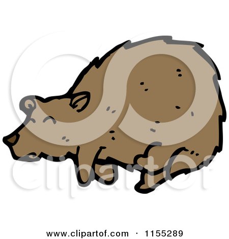 Cartoon of a Bear - Royalty Free Vector Illustration by lineartestpilot