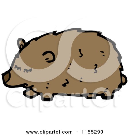 Cartoon of a Bear - Royalty Free Vector Illustration by lineartestpilot