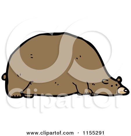 Cartoon of a Bear - Royalty Free Vector Illustration by lineartestpilot