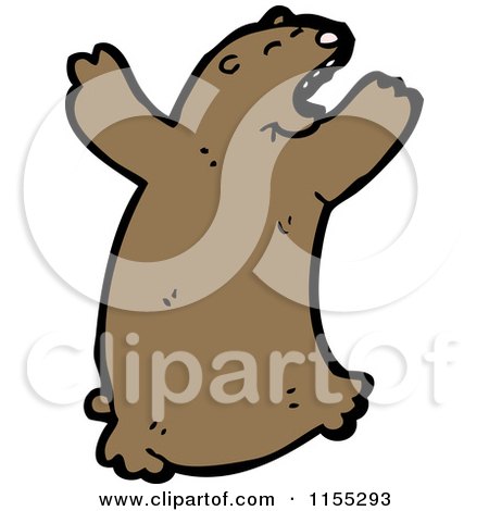 Cartoon of a Bear - Royalty Free Vector Illustration by lineartestpilot