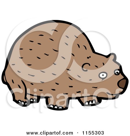 Cartoon of a Bear - Royalty Free Vector Illustration by lineartestpilot