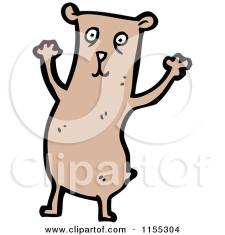 Cartoon of a Bear - Royalty Free Vector Illustration by lineartestpilot