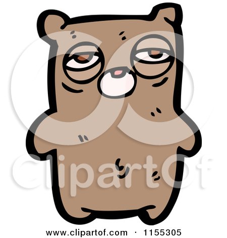 Cartoon of a Bear - Royalty Free Vector Illustration by lineartestpilot