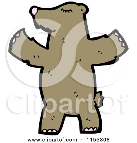 Cartoon of a Bear - Royalty Free Vector Illustration by lineartestpilot