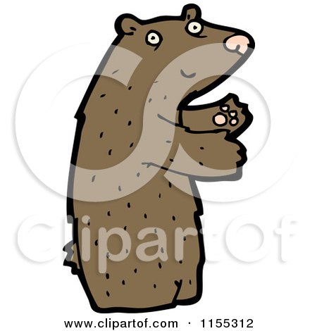 Cartoon of a Bear - Royalty Free Vector Illustration by lineartestpilot