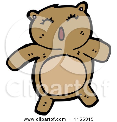 Cartoon of a Bear - Royalty Free Vector Illustration by lineartestpilot